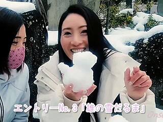 i explore white cat mya and snow sculpture art