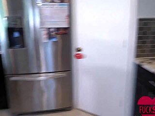 Busty Stepsister Kiki Klout Blows and Rides Pervy Stepbrother's Big Cock Doggy Style