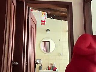 My Cute Milf Neighbor In The Bathroom Masturbating