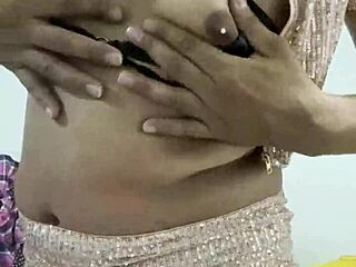 transvestite suggestively masturbates in sexy crossdressing