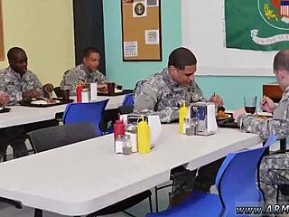 Teen 18+ experiences free gay sex with drill sergeant in yes program