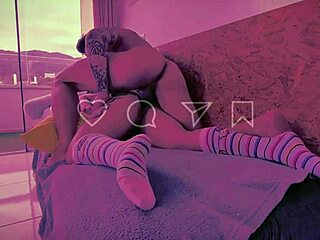 can't take this foot invasion, licking everything - fucking the foot with passion until orgasm