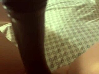 bbw feels pleasure masturbating