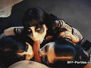 Dark ritual video shoot turns to fuck fest