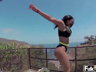 Luna Star Fuck And Sloppy Deepthroat BJ On Vacation With Boobs Big Ass Petite Action!