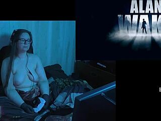 Busty brunette Alan Wake plays naked in part 2