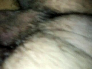 Intense bathroom encounter with a massive cock from behind.