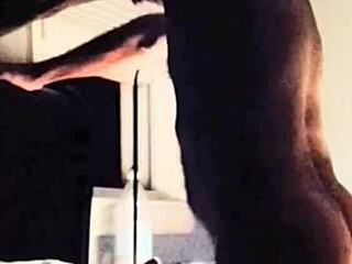 Mature Amateur Licks Cock on Her Face