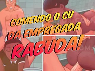 just casually banging the big-ass maid in this wild anime scene