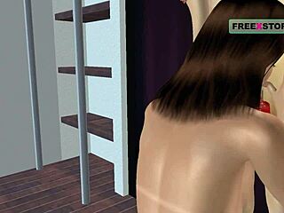 Animated 3D Lesbian Girls Finger Pussy in Hot Vid