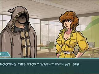 Milking april in hentai whore