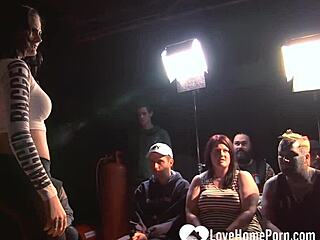 lucky stud gets wild with a hot milf in public