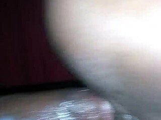 Amateur ebony gay bareback creampie with wet black cock