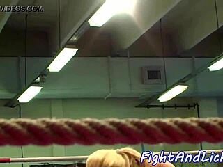 Hairy Wrestling Babe Gets Pussy Licked