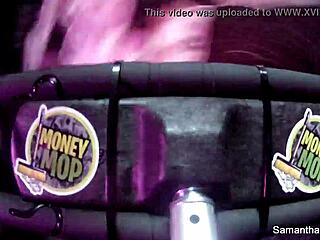 Samantha Saint's behind the scenes fun with big tits and ass!