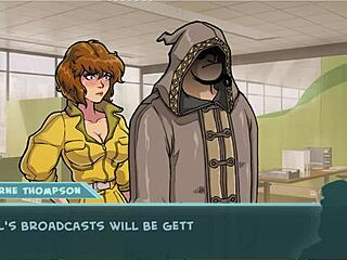 April O'Neil's big tits get milked in this anime porn