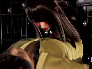 In Gantz, Reika Has a Private Date with Big Tits and Oral Sex in the Classroom