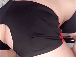 blonde spanish milf with huge ass riding a massive 25cm dildo