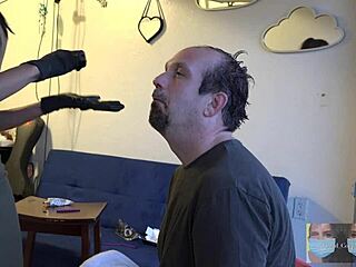 Gay pornstar dyes his hair a rich brown