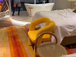 Brazilian couple starts with sucking, ends with shameless window fucking