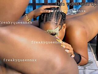 Amateur Black Lesbians Lick And Eat Each Other's Pussy.