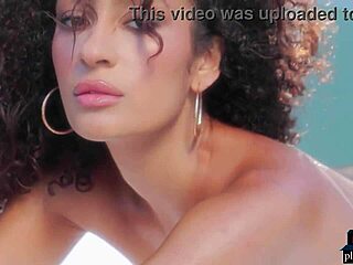 Kyrah, the stunning Latina beauty, flaunts her petite frame and enticing derriere