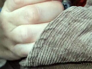 blowjob swallow in car with finger sucking