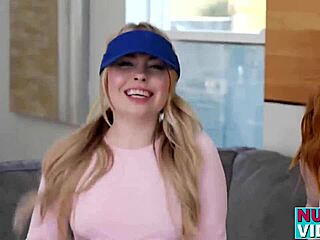 Haley Spades and Madi Collins engage in a steamy encounter with Nadia Noja
