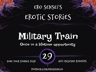 Military train ride for women with sensual audio cues
