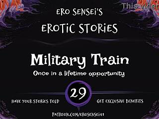 Military train ride for women with sensual audio cues