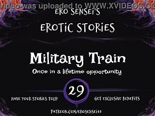 Military train ride for women with sensual audio cues