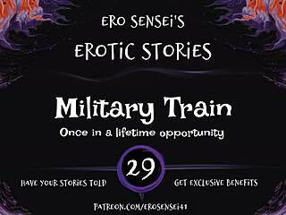Military train ride for women with sensual audio cues