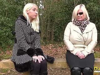 OldNanny Lacey Starr Cheating with Mature Lesbian Lover! 😍