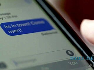 Text message interrupts hot lesbian sex - Keisha Grey and Haley Reed