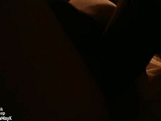 Funny pov sex with blowjob and cum in stockings