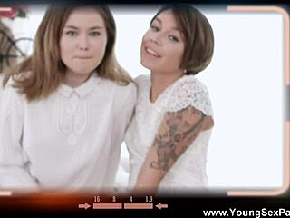 Young sex parties - want a threesome facial with Kira Stone and Jeniffer Flex?