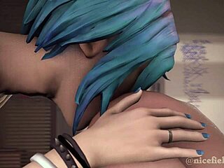 life is strange max and chloe in animated lesbian bondage