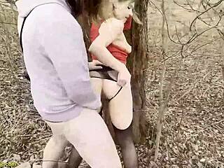 Adorable girlfriend enjoys intense public anal encounter