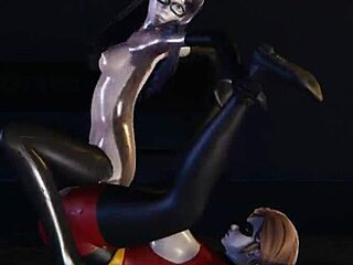 Violet's incredible creampie by Helen Parr in 3D porn