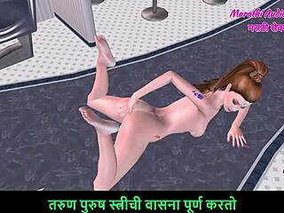 Beautiful Teen Girl Fingers Ass and Pussy in Animated 3D Cartoon Story