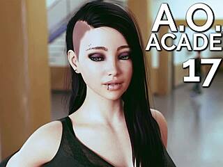 Aoa academy 17: Valery's tantalizing tattooed body and seductive roleplay