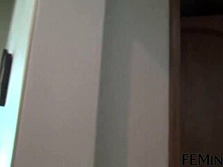 Business owner enjoys pussy licking the worker with scissoring and toys