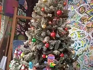 what's inside the christmas gift 2023? a cute petite babe slut for lesbian sex