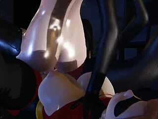 Violet's incredible creampie by Helen Parr in 3D porn