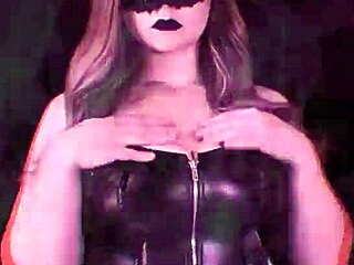 Mental domination and brainwashing by a female superior in a sex-filled training session