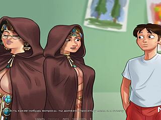 Summertimesaga headmistress gets erotic blowjob in uncensored hentai