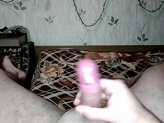 new year handjob ends in closeup cumshot