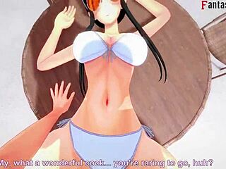 yor forger's bikini pool sex pov in spy x family