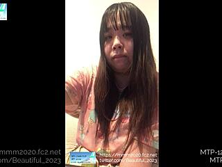 Rookie Sakura Asakura's authentic solo selfie-style masturbation video