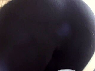 Asian Latina MILF Stretches Tights and Removes Boots for Striptease.